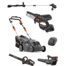Газонокосарка Husqvarna Aspire LC34-P4A KIT + сучкоріз Aspire P5-P4A + тример Husqvarna Aspire T28-P4A + повітродувка Husqvarna Aspire B8X-P4A + кущоріз Aspire H50-P4A