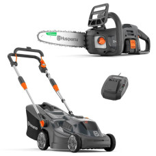 Газонокосарка Husqvarna Aspire LC34-P4A KIT і ланцюгова пила Husqvarna Aspire C15X-P4A