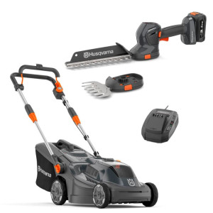 Газонокосарка Husqvarna Aspire LC34-P4A KIT і акумуляторні ножиці Husqvarna Aspire S20-P4A