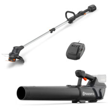 Акумуляторний тример Husqvarna Aspire T28-P4A KIT2 і повітродув Husqvarna Aspire B8X-P4A
