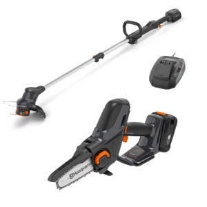 Акумуляторний тример Husqvarna Aspire T28-P4A KIT2 і гілкоріз Husqvarna Aspire P5-P4A KIT
