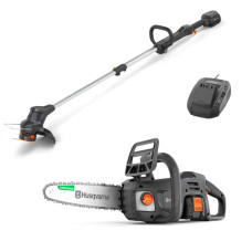 Акумуляторний тример Husqvarna Aspire T28-P4A KIT2 і ланцюгова пила Husqvarna Aspire C15X-P4A